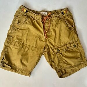 Koto Olive Green Cargo Boyfriend Shorts